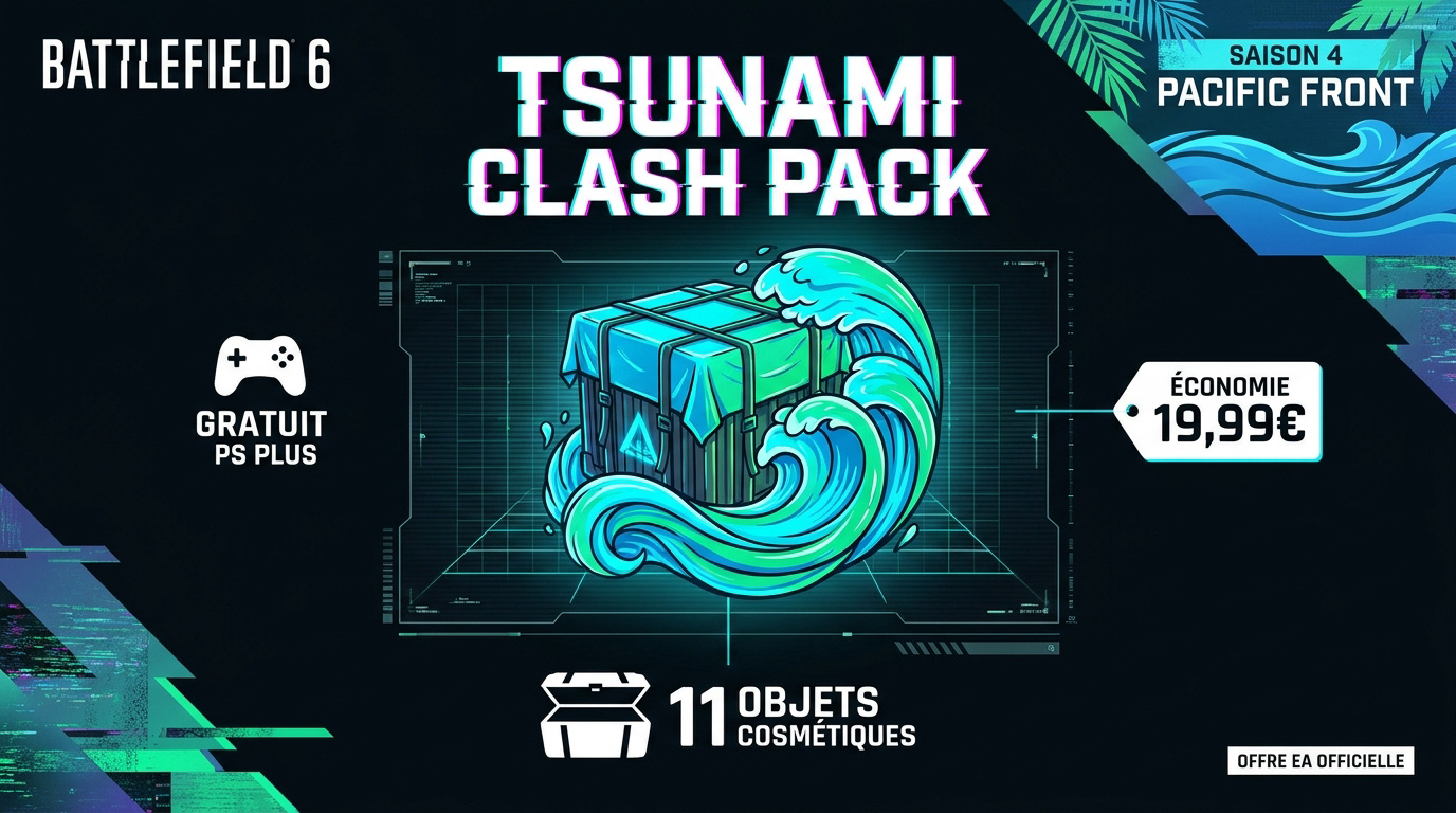 Contenu exclusif du Tsunami Clash Pack pour Battlefield 6 sur PlayStation 5