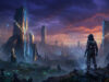 Expedition 33 sur Switch 2 : le RPG phénomène lancé en 2026 Un explorateur futuriste regarde une interface holographique devant des monolithes rocheux sous un ciel crépusculaire.