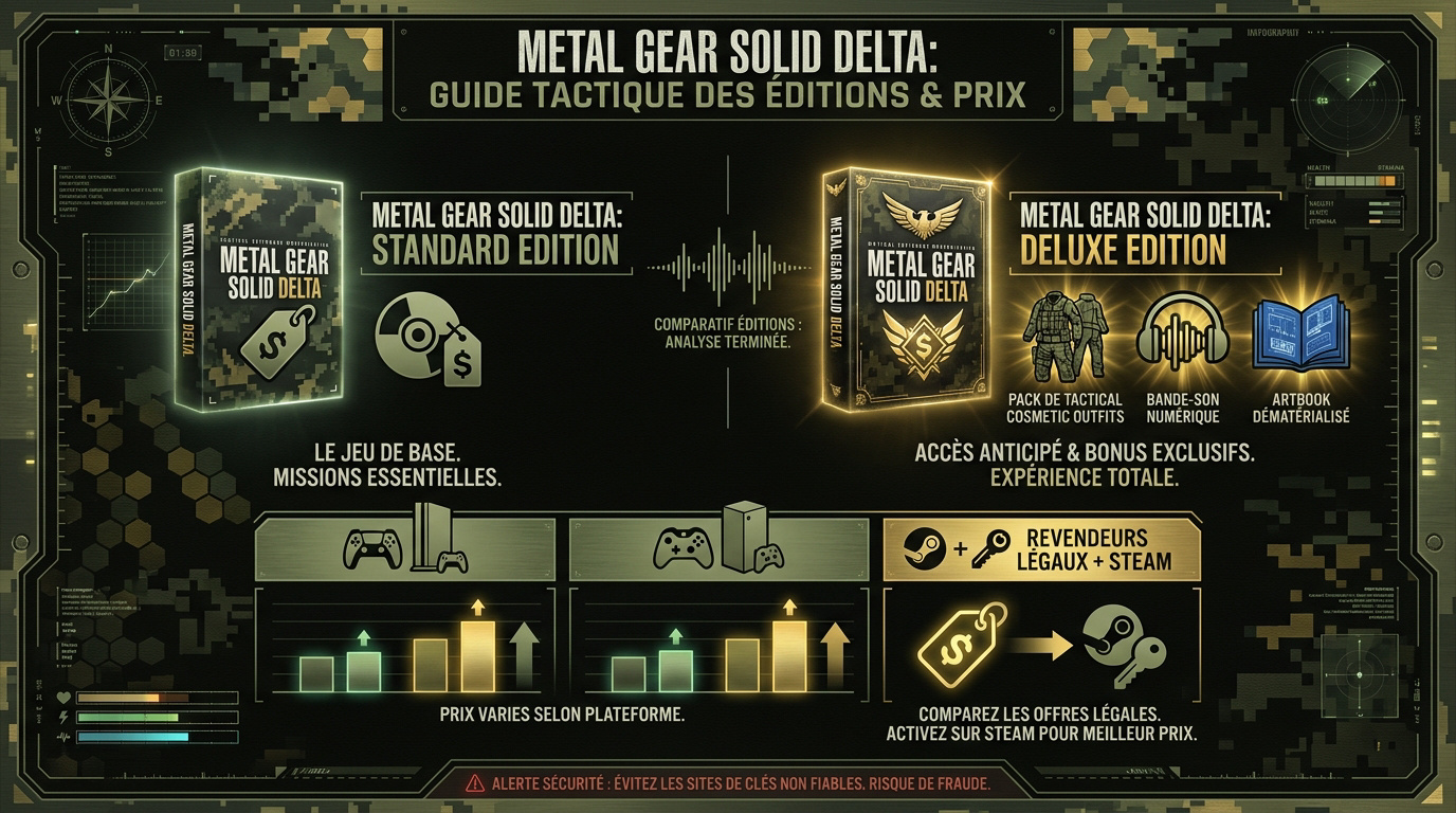 Comparatif des éditions Standard et Deluxe de Metal Gear Solid Delta Snake Eater