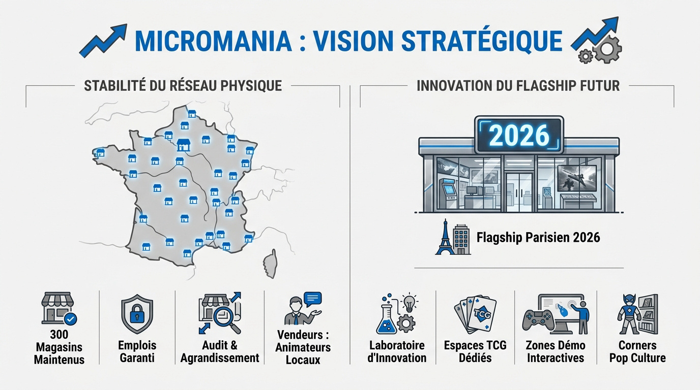 Vision stratégique du réseau Micromania et innovation en magasin