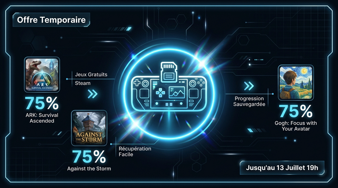 Offre temporaire jeux gratuits Steam ARK Against the Storm Gogh