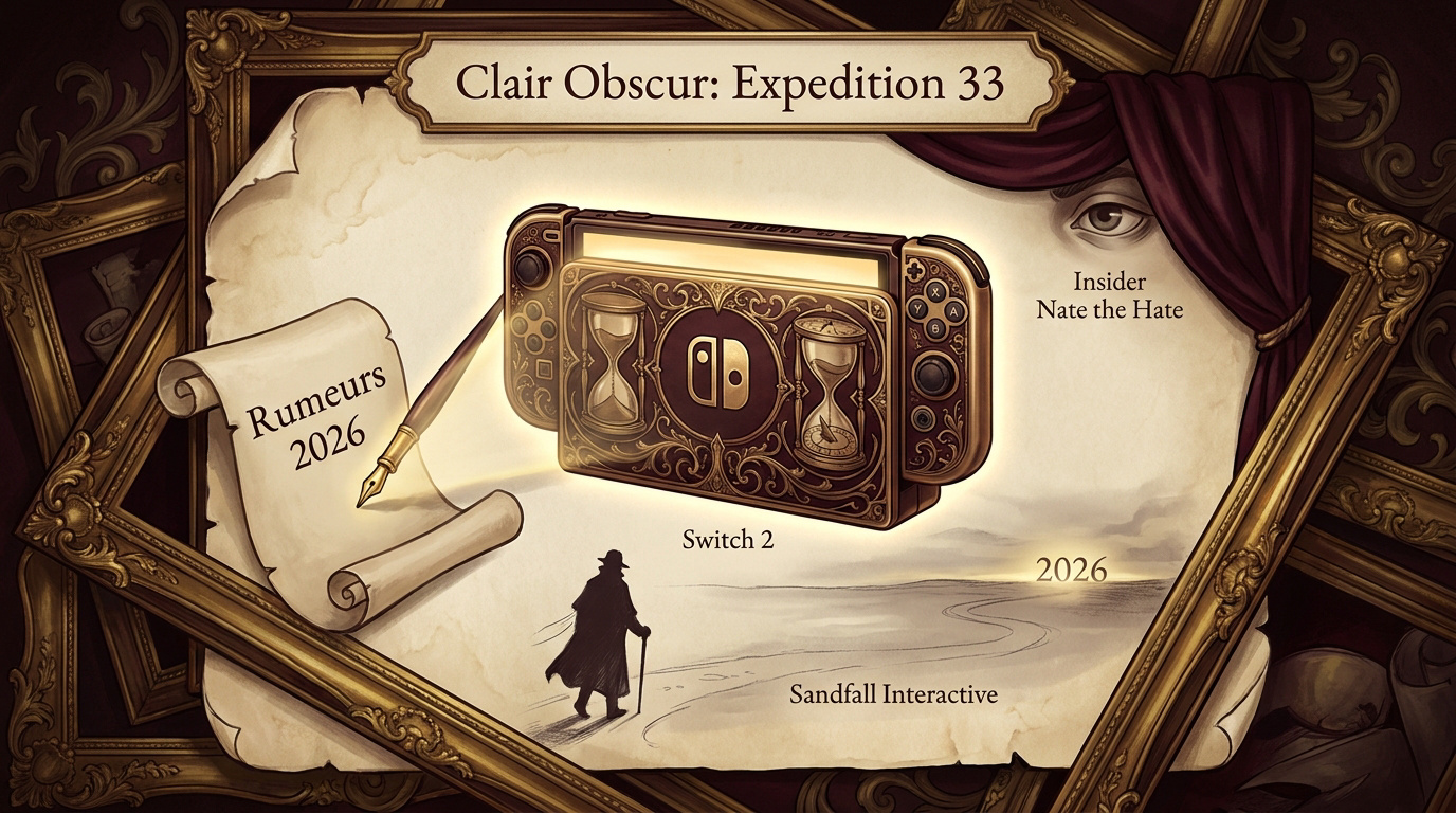 Illustration des rumeurs de sortie de Clair Obscur Expedition 33 sur Nintendo Switch 2 en 2026
