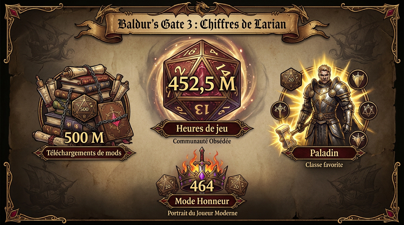 Statistiques Baldur's Gate 3