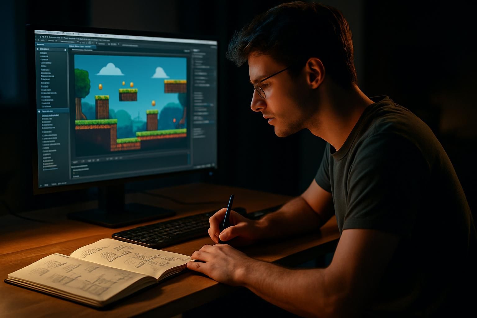 découvrez notre guide complet pour débutants et apprenez à créer un jeu vidéo de a à z, étape par étape, même sans expérience préalable.