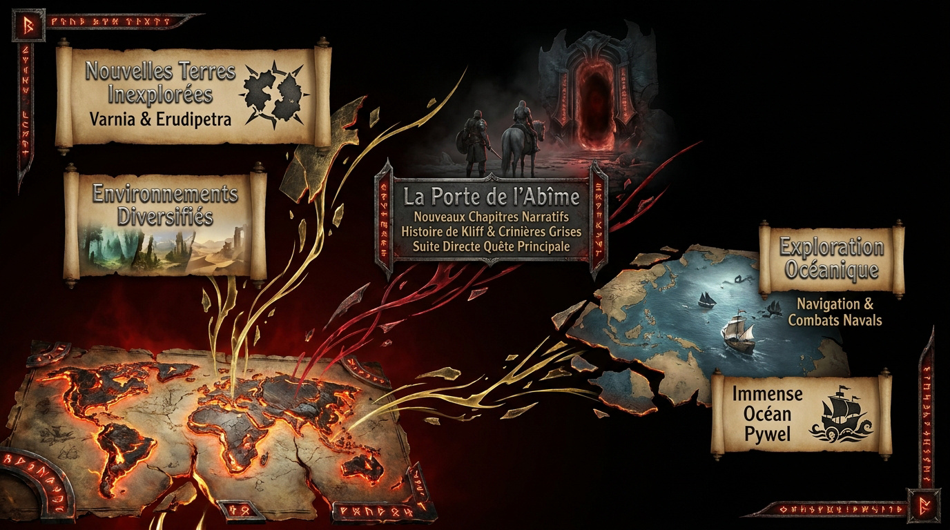 Carte du monde de Pywel et lore de Crimson Desert dévoilés