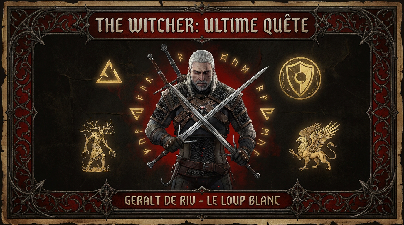 Geralt de Riv se préparant pour sa dernière quête dans Songs of the Past