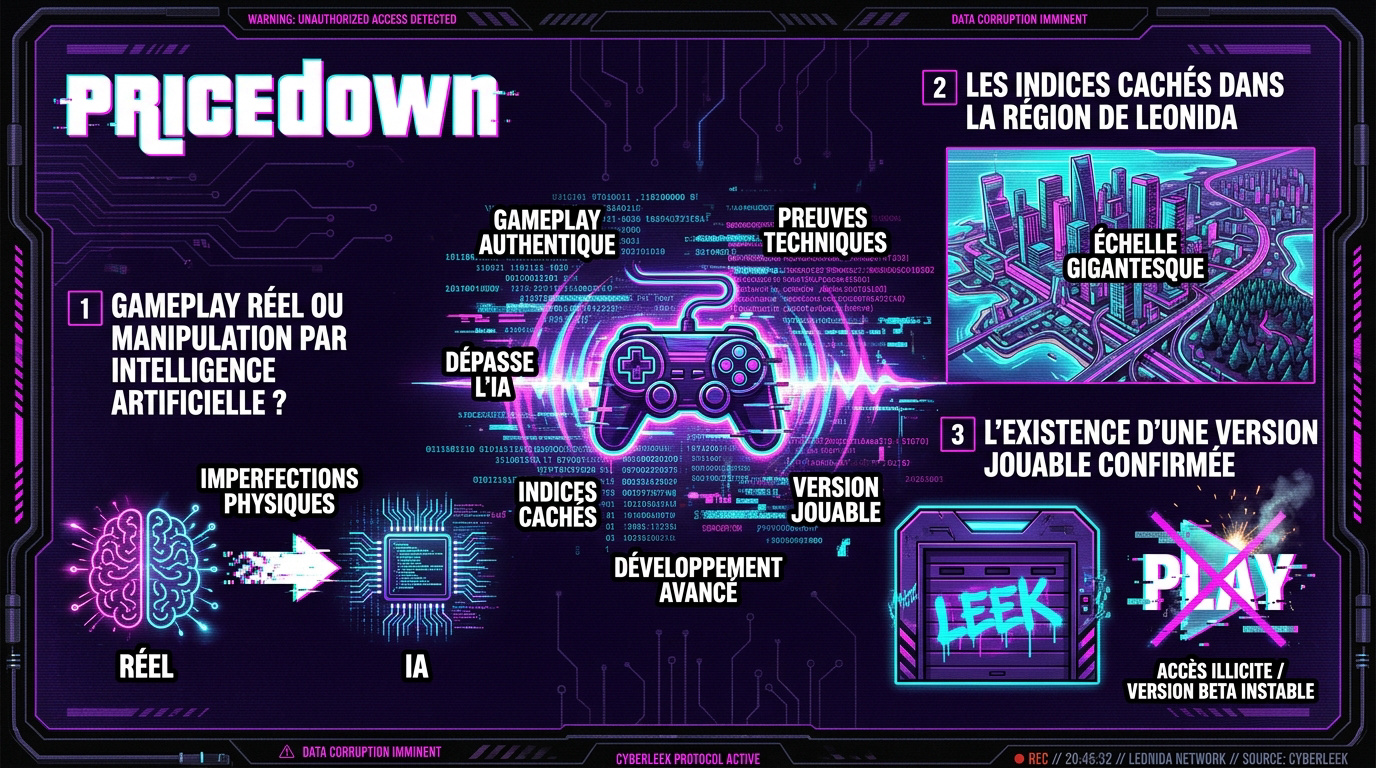 Analyse des preuves de gameplay de GTA 6 diffusées par CyberLeek