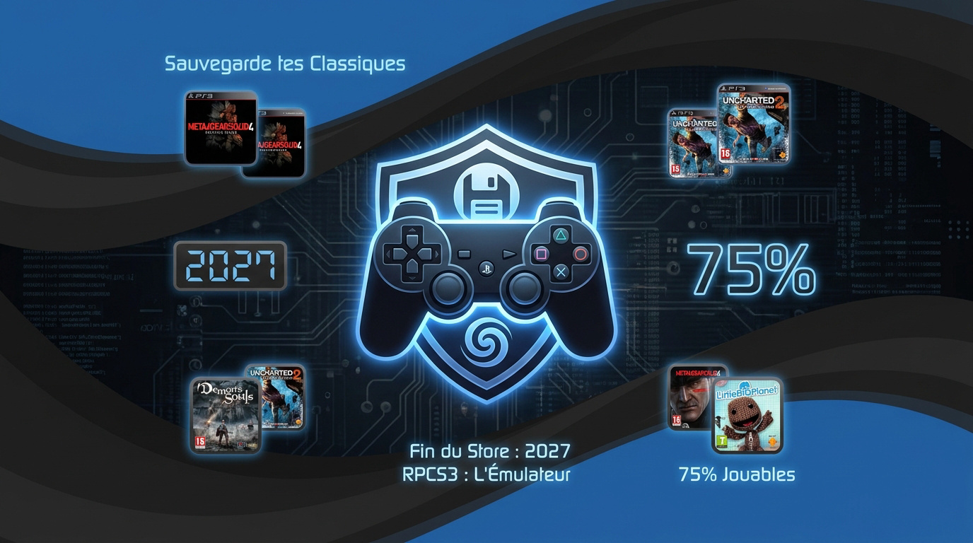 Sauvegarde des jeux PlayStation 3 et émulation RPCS3