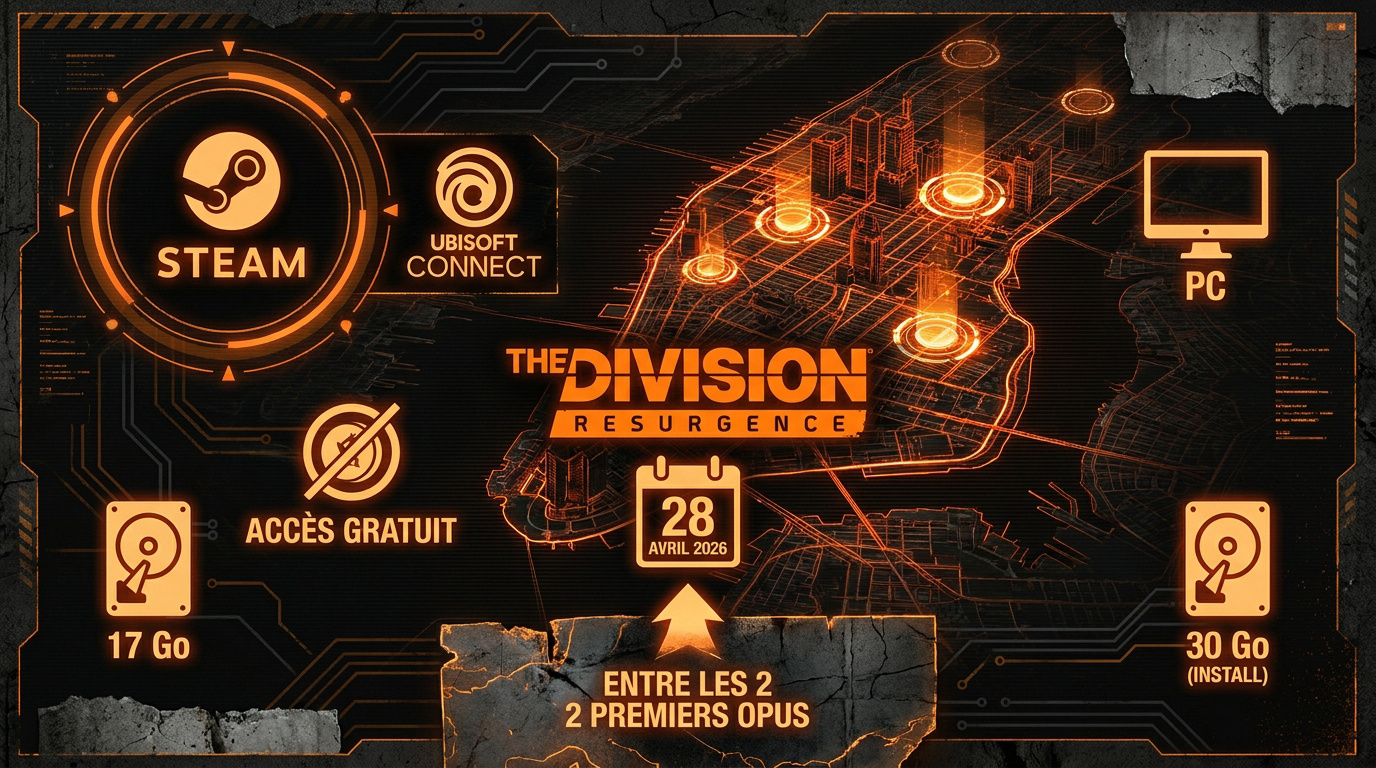 Interface de The Division Resurgence sur PC