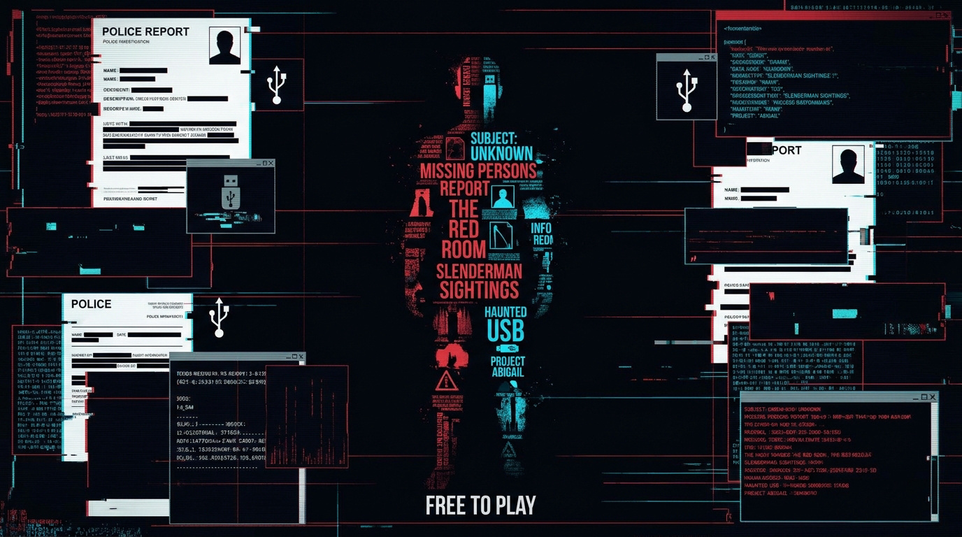 Interface sombre de Tales of Fear Episode Zero