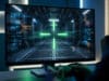 CS2 : les codes des meilleurs viseurs utilisés par les pros Écran affichant un viseur numérique vert futuriste