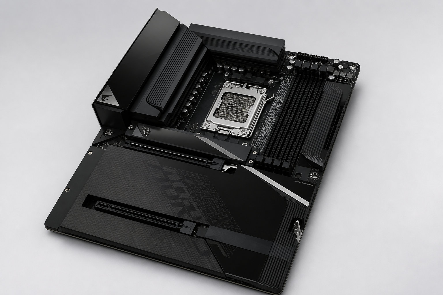 Gigabyte X870 Aorus Stealth : l'élégance du montage sans câbles visibles