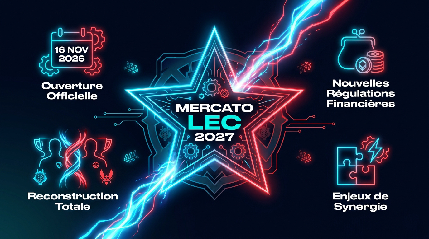 Calendrier du mercato LEC 2027 et nouvelles régulations financières de Riot Games