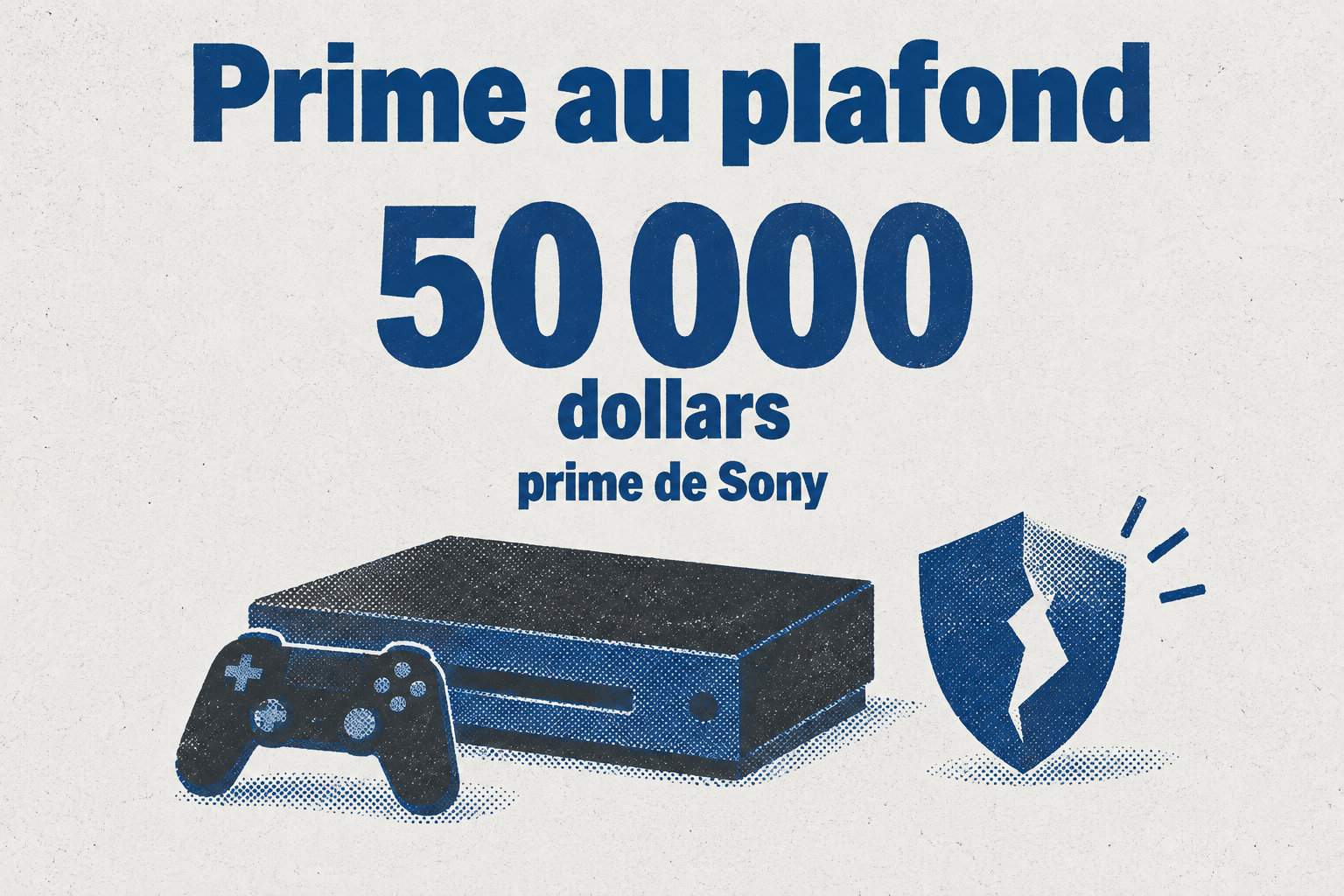Jordy a reçu une prime de Sony de 50 000 dollars, au plafond du programme.